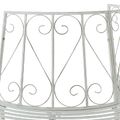 vidaXL Stromová lavička 4-Počet miest 160 x 80 x 89 cm Oceľ