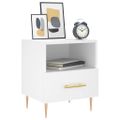 vidaXL Nočné stolíky 2 ks biele 40x35x47,5 cm kompozitné drevo