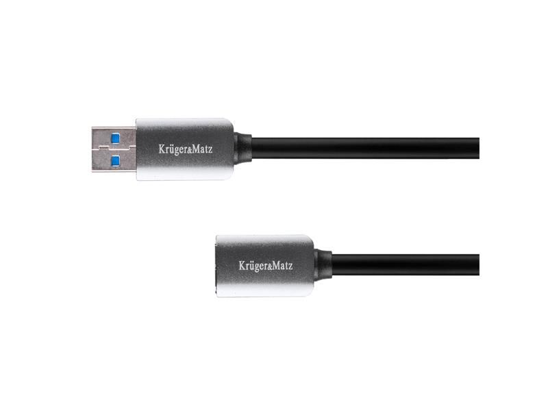 Kábel KRUGER & MATZ KM0336 1x USB 3.0 A konektor / 1x USB 3.0 A zdierka 1m