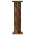 vidaXL Stojan na rastliny Dymový dub 25 x 25,5 x 80,5 cm