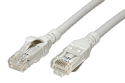 UTP patchkabel kat. 6, Component Level, LSOH, 0,5m, sivý