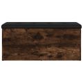 vidaXL Úložná lavička dymový dub 102x42x45 cm kompozitné drevo