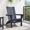 vidaXL Skladacia Adirondack kreslo Námornícka modrá