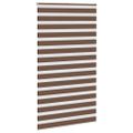vidaXL Zebra roleta hnedá 130x230 cm šírka látky 125,9 cm polyester
