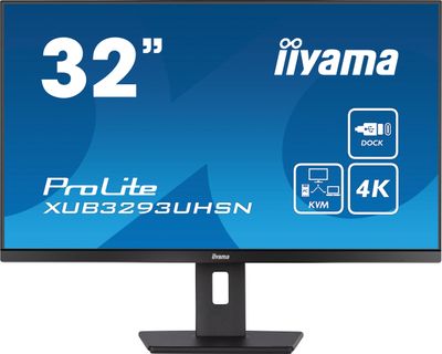iiyama ProLite/XUB3293UHSN-B5/31,5''/IPS/4K UHD/60Hz/4ms/Black/3R