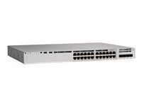 Network Essentials - přepínač - L3 - 24 x 10/100/1000 (PoE+) + 4 x Gigabit SFP (uplink) - Lze montovat do rozvaděče - PoE+ (740 W) - repasováno