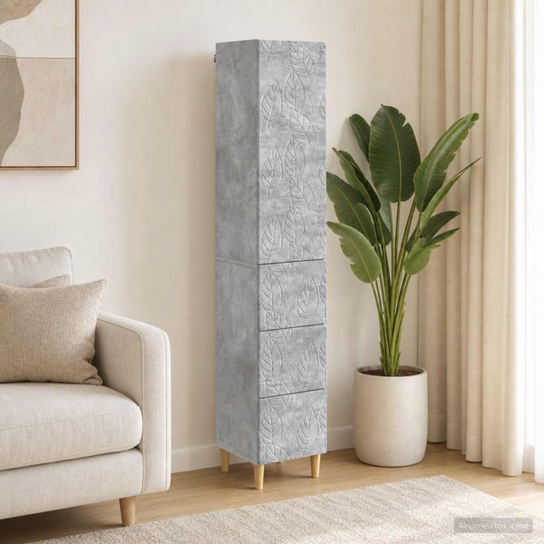 vidaXL Sada skríň 2 ks 33 x 34,5 x 90 cm Kompozitné drevo