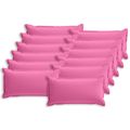vidaXL Poťah na podložku 12 ks HOUTEN Ružová 40 x 80 cm Polyester