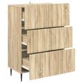 vidaXL Zásuvkový kabinet 66 x 34,5 x 92 cm Kompozitné drevo Dub sonoma