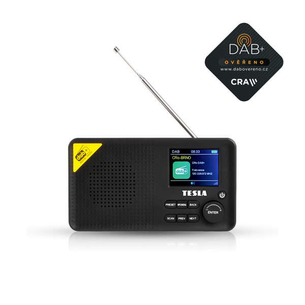 Rádio TESLA Sound DAB65 s DAB+ certifikací - 2200 mAh