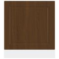 vidaXL Panel umývačky riadu Porto hnedý dub 60x1,5x57 cm kompozitné drevo