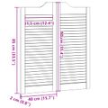 vidaXL Kladivové dvere 90 x 40 cm Borovicový masív Prírodná