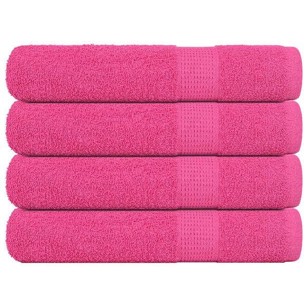 vidaXL Uteráky FROGN 4 ks ružové 100x200 cm 360 g/m²