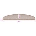 vidaXL Samolepiace schodové rohože 15 ks 80 x 24,5 x 3,5 cm