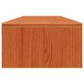 vidaXL Stojan na monitor voskovo-hnedý 100x27x15 cm masívna borovica