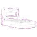 vidaXL Posteľný rám bez matraca dub sonoma 90x200 cm kompozitné drevo