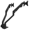 Neomounts FPMA-D750DBLACK2/Držák displeje/na stůl/10-32"/svorka/VESA 100X100/nosn. 2x8kg/plynový píst/2 displeje/černý Držák, VESA, stolní, pro 2 ploché monitory, úhloprícka 10"-32", náklon, otácení, rotace, nosnost 16kg, cerný