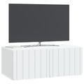 vidaXL Nástenná TV skrinka 78,5 x 41 x 30 cm Biela Kompozitné drevo
