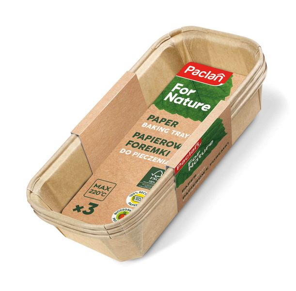 Paclan For Nature kompostovateľné papierové formičky na pečenie 3ks