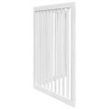 vidaXL Brána pre psa skladacia 2 panely biela 160 cm topoľové drevo