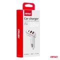 Nabíjačka do auta 2x USB-A + USB-C 38W AMiO-03886