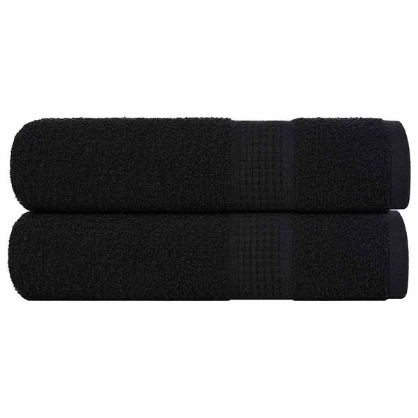 vidaXL Utierky na ruky FROGN 2 ks čierne 50x100 cm 360 g/m²