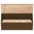 vidaXL Úložný box medovo-hnedý 89x36,5x33 cm masívna borovica
