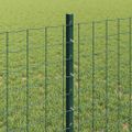 vidaXL Euro oplotenie s pilierom 10 x 0,8 m PVC potiahnutá oceľ Zelená