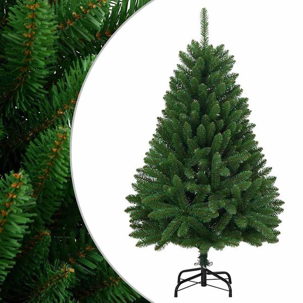vidaXL Umelý výklopný vianočný stromček so stojanom zelený 120 cm
