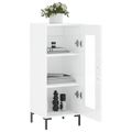 vidaXL Komoda lesklá biela 34,5x34x90 cm spracované drevo