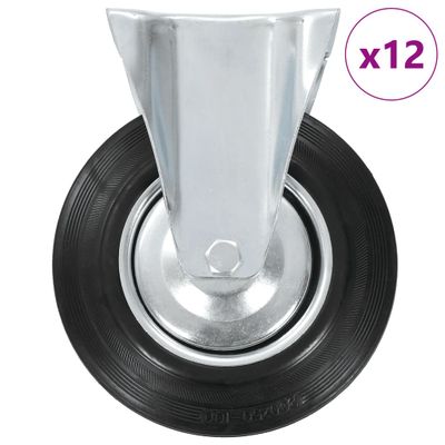 vidaXL Otočné kolieska 12 ks 200 mm