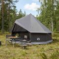 vidaXL Tipi stan 8-miestny Hnedá Šedá Polyester a oceľ