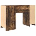vidaXL Stôl dymový dub 120x42x76 cm kompozitné drevo