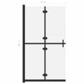 vidaXL Skladacia sprchová zástena nepriehľadné ESG sklo 70x190 cm