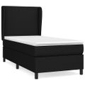 vidaXL Posteľný rám boxspring s matracom čierny 80x200 cm látka