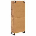 vidaXL Highboard 2 ks Staré drevo 69,5 x 34 x 180 cm Kompozitné drevo