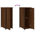 vidaXL Nočné stolíky 2 ks hnedý dub 32x42x80 cm kompozitné drevo