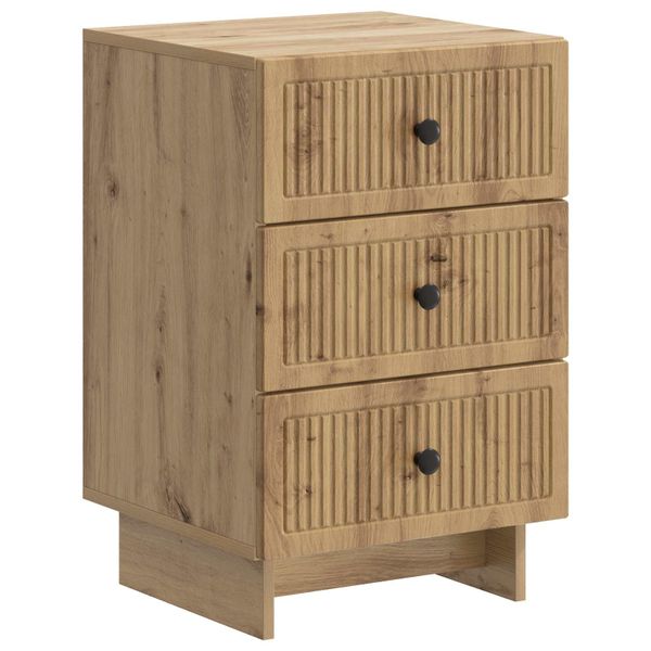 vidaXL Nočný stolík Dub artisan 43 x 41 x 66,5 cm Kompozitné drevo