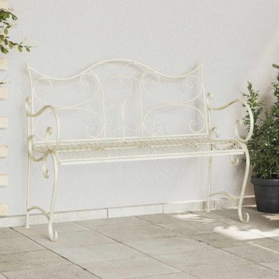 vidaXL Záhradná lavička 2-Počet miest 114 x 56,5 x 90 cm Oceľ