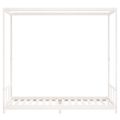 vidaXL Rám detskej postele biely 90x200 cm masívna borovica