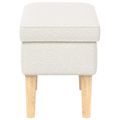vidaXL Taburetka Krémová 55 x 35 x 41 cm Bouclé