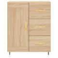 vidaXL Vysoká skrinka dub sonoma 69,5x34x180 cm spracované drevo
