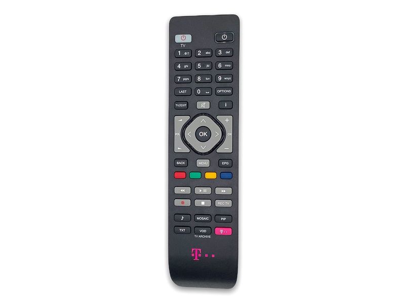 Diaľkový ovládač Philips RC276 pre Magio Box — predná strana s tlačidlami