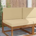 vidaXL Vankúš na vonkajšiu pohovku Polyester Béžová 80 x 80 cm