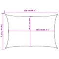 vidaXL Tieniaca plachta 160 g/m² červená 2x2,5 m HDPE