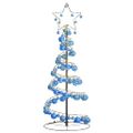 vidaXL LED vianočný stromček s ozdobami 80 LED teplá biela 120 cm