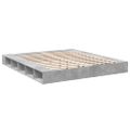 vidaXL Posteľný rám betónový sivý 200x200 cm kompozitné drevo