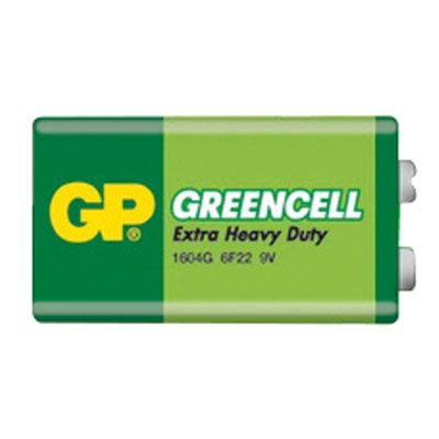 Batéria 6F22 (9V) Zn-Cl GP Greencell 1ks / shrink