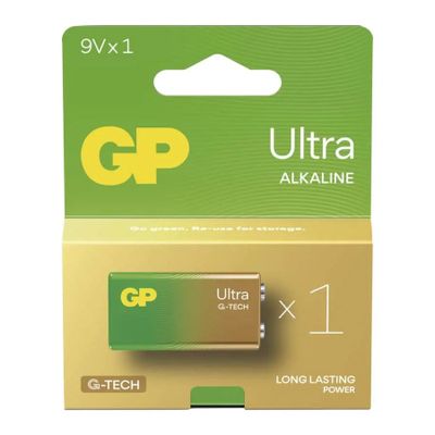 Batéria 6F22 (9V) alkalická GP Ultra 9V 1ks