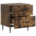 vidaXL Nočný stolík 2 ks Dymový dub 43 x 34,5 x 47,5 cm